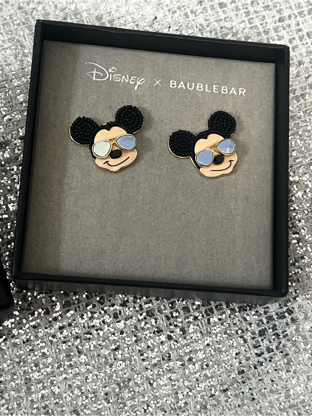 Disney x BaubleBar Mickey Mouse Sunglasses Stud Earrings New in Box